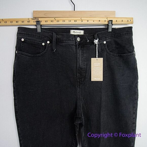 NEW Madewell Classic‎ Straight Jeans in Lunar Wash, 35 - Picture 4 of 15